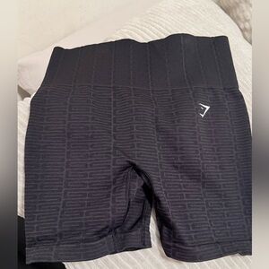 Very cute Gymshark patterned shorts! Black size S